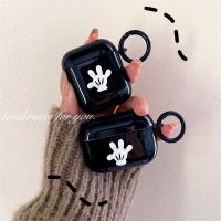 [Hot K] Disney ฝาครอบหูฟังไร้สายสำหรับ AirPods 1 2 3เคสหูฟังการ์ตูนน่ารักมิกกี้สำหรับ Air Pods Pro ชุดหูฟัง TPU มันวาว