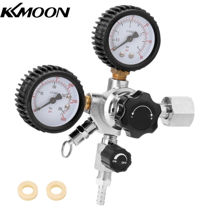 kkmoon-เบียร์-co2ถัง-regulator-ความปลอดภัยบรรเทาความดันวาล์ว0-3000-psi-ถังความดัน