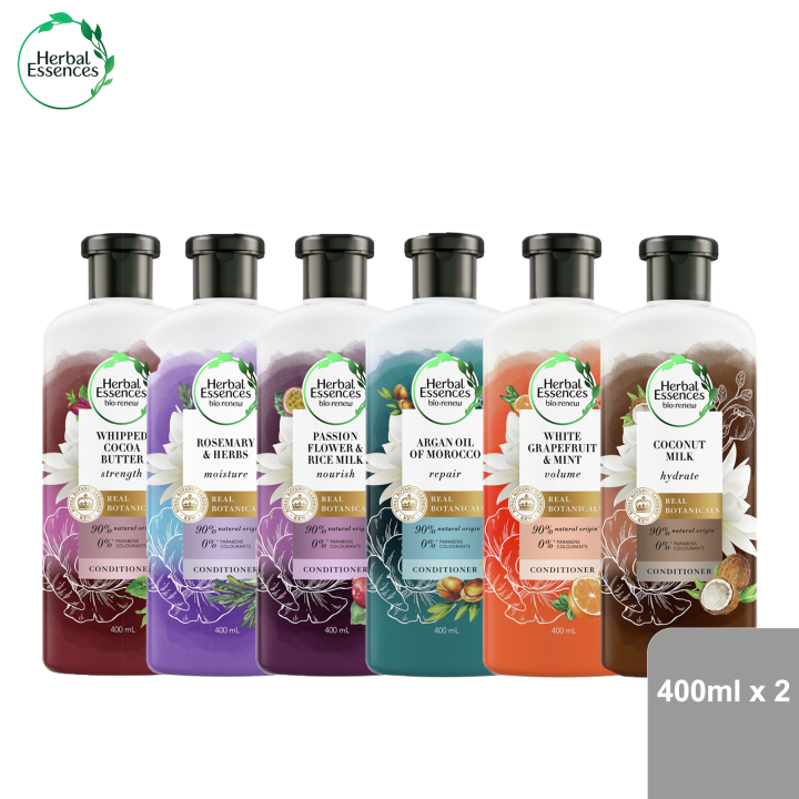 [Bundle of 2] Assortment of Herbal Essences Conditioner 400ml x 2 Lazada
