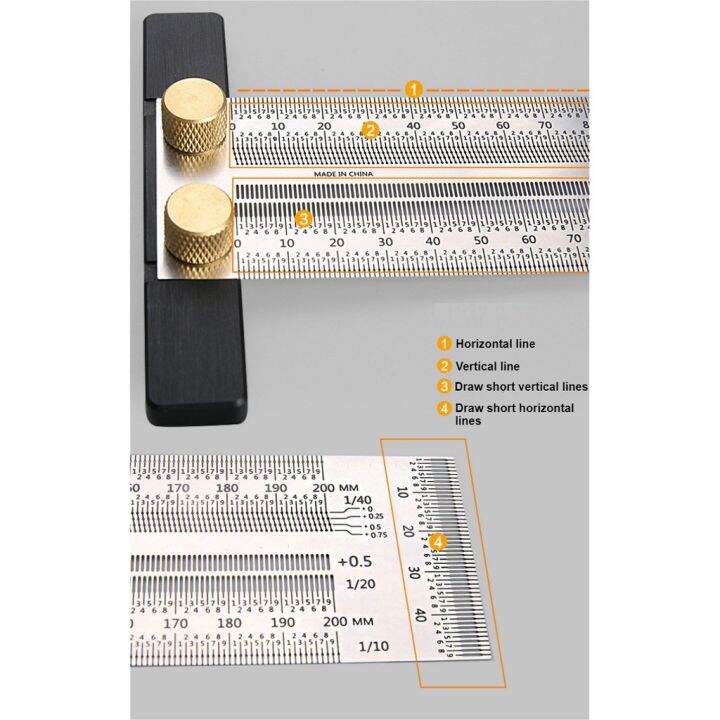 marking-t-ruler-woodworking-scriber-rule-gauge-ruler-pro-precision-bend-ruler-tiny-t-square