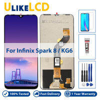 100% ทดสอบจอแสดงผล LCD สำหรับ Infinix Tecno Spark 8/KG6หน้าจอสัมผัสแผงเปลี่ยนที่มีคุณภาพสูงไม่มีพิกเซลตายกับของขวัญฟรี