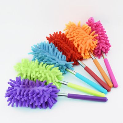 Adjustable Microfiber Dusting Brush Extend Stretch Feather Home Duster Air condition Car Furniture Household Cleaning Brush