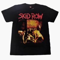 KKXX เสื้อเสื้อผ้าผู้ชาย卐﹉  เสื้อจืดวงร็อค SKID ROW เสื้อยืดผช เท่ๆ คอลูกเรือ