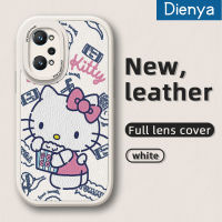 เคส Dienya สำหรับ Realme GT Neo 2 GT 2 GT Neo 3T Q5 Pro 5G เคสการ์ตูนน่ารัก Hello Kitty Cat ดีไซน์ใหม่นิ่มเคสโทรศัพท์หนังนิ่มป้องกันกล้องคลุมทั้งหมดเคสกันกระแทกขอบสี