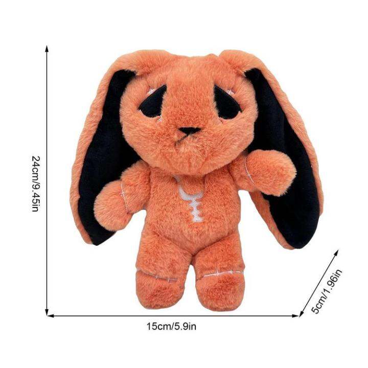 anxiety-rabbit-plush-cute-stuffed-animal-24cm-fluffy-stuffed-animal-anxiety-relief-comfort-plush-doll-high-elastic-rabbit-for-christmas-gift-compatible