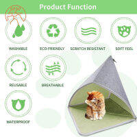 Diy Pet Warm Bed ที่ถอดออกได้ล้างทำความสะอาดได้ Semi-Enclosed Felt ผ้า Hideout House สำหรับสุนัขขนาดกลางขนาดเล็ก Cats