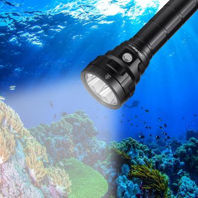 DL40 5000lm Powerful Diving flashlight LED Underwater IPX8 Waterproof Flashlights Portable Scuba Lights Dive