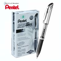 Pentel ปากกาหมึกเจล เพนเทล Energel Deluxe Cap BL57 0.7mm - หมึกสีดำ (กล่องละ 12 ด้าม)