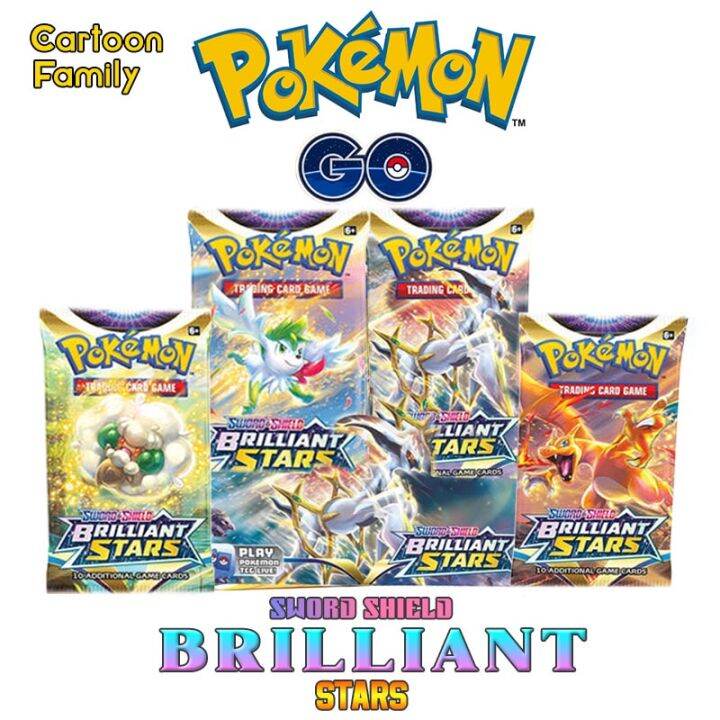 10 pack)Pokemon Cards TCG Trading Cards Game BRILLIANT STARS Evolving Skies Booster Pack