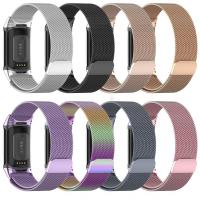 Metal Band For Fitbit Charge 5 Smart Wacth Mesh Magnetic Loop Sport Strap For Fit bit Charge 5 Bracelet Stainless Steel