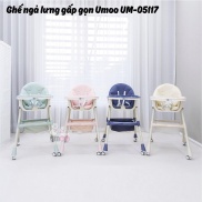 Ghế ăn dặm Umoo UM05117 ngả lưng, gâp gọn, có bánh xe