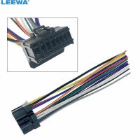 LEEWA 10PCS Car ISO 16Pin Harness Radio Wire Adapter for Pioneer AVH-100 AVH200BT CD Radop Wiring Connector Power Cable CA6477