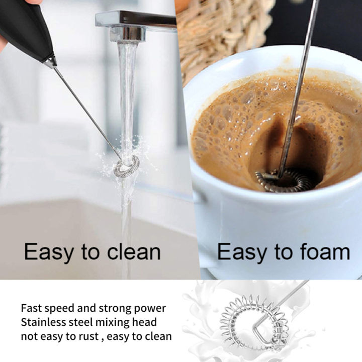 Milk Frother Handheld Mixer Foamer Coffee Maker Egg Beater  Chocolate/Cappuccino Stirrer Mini Portable Blender Kitchen