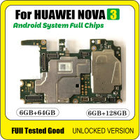 Factory Unlocked For NOVA 3 Motherboard 6+64GB 6+128GB Unlocked Logic Board Full Chips Mainboard For NOVA 3