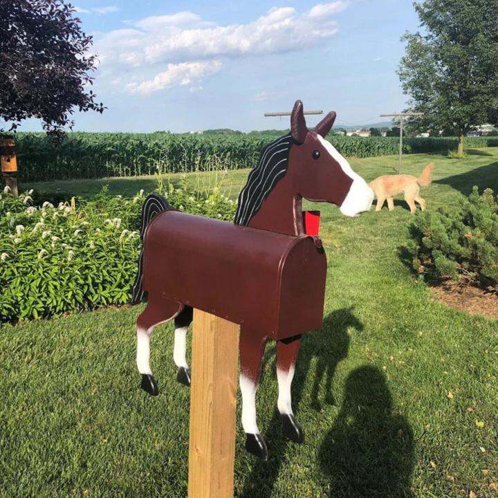 Handmade Custom Metal Cow Mailbox Horse Mailbox Funny Mailbox Farm
