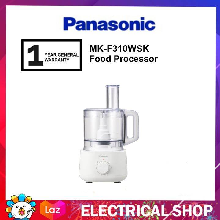 Panasonic Food Processor Mk F310wsk With 5 Accessories For 18 Functions Mk F310 Lazada