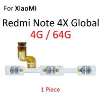 ริบบิ้นสายเคเบิลควบคุมดิ้นกุญแจสวิตช์ปุ่มปุ่มเปิดปิดสำหรับ5A XiaoMi Redmi Note 5 4 4X 4A 3 2 Pro Plus อะไหล่เปลี่ยน LHG3762