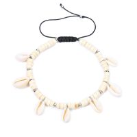 Vintage Leather Ankle Bracelets Natural Shell Cowrie Beach Sandal Anklet For Women Charming Jewelry Chain Anklets Shellhard