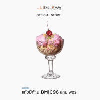 JJGLASS แก้วมีก้าน BMIC96 -  กล่องละ 6 ใบ แก้วลายเพชร  แก้วมีลวดลาย แก้วมีก้าน  แก้วแชมเปญ แก้วค็อกเทล