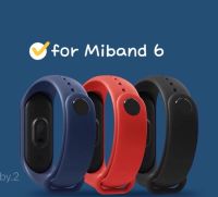 สายซิลิโคน สายรัด mi band  5/6 สายนาฬิกาข้อมือซิลิโคน สําหรับ Xiaomi Mi Band 6/5