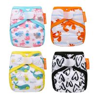 Newborn Tiny Diaper Cover Washable Baby Cover Cartoon Animal Adjustable Nappy Reusable Cloth Diapers Available