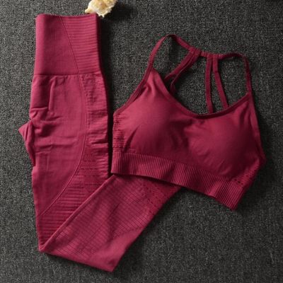 S-XL Gym 2 Piece Set Workout Clothes For Women Sports Bra And Leggings Set Sports Wear For Women Gym Clothing Athletic Yoga Set
