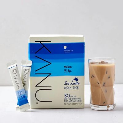kanu ice latte กาแฟ คานู ลาเต้เกาหลี [MAXIM] Coffee 30 stick พร้อมกล่อง