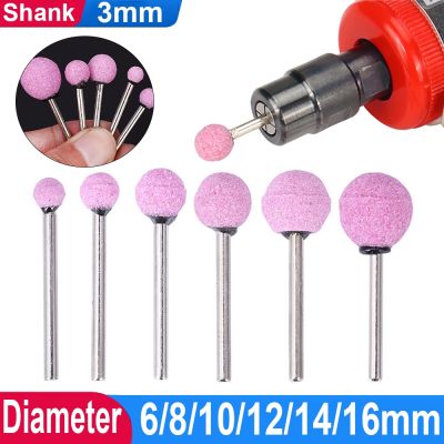 【CW】 5Pcs 3mm Shank Polishing Abrasive Mounted Tools Grinding Stone Accessories