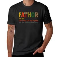 Fa-Thor Like Dad Just Way Mightier Hero T-Shirt Animal Print Shirt For Plus Size T Shirts Oversized T Shirts For Men