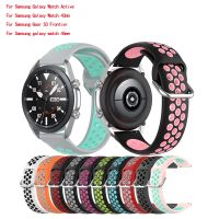 ┋◆ 22mm/20mm Silicone Watchband For Samsung Galaxy Watch 42mm 46mm Strap sport Bracelet For Huawei GT2 Huami Amazfit GTR wristband