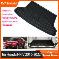 รถ Trunk Mat สำหรับ Honda HR-V HRV HR V Vezel 2022-2016 2017 2018 2019 Auto ด้านหลัง Cargo Liner Protector Pad กันน้ำ EVA วัสดุ