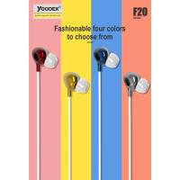 YOODEX หูฟังอินเอียร์ แบบมีสาย หูฟังกีฬาWired Headphone Headset Stereo เบสแน่นเสียงดี ช่องเสียบ 3.5มม HD Voices F20