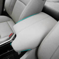 LHD รถอุปกรณ์เสริมไมโครไฟเบอร์หนังคอนโซลกลางฝาปิด Armrest กล่องสำหรับ Honda Accord 9th 2014-2016แถบยืดหยุ่น Type