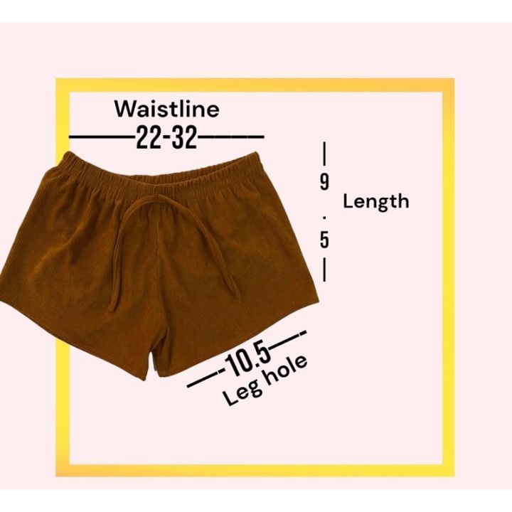 สั้นสำหรับผู้หญิงกางเกงขาสั้นกางเกงเอวสูงสำหรับผู้หญิงกางเกงขาสั้น-pambahay-สำหรับผู้หญิงสะโพกกางเกงขาสั้นผ้าลูกฟูกเซ็กซี่-ขายส่ง10ชิ้น