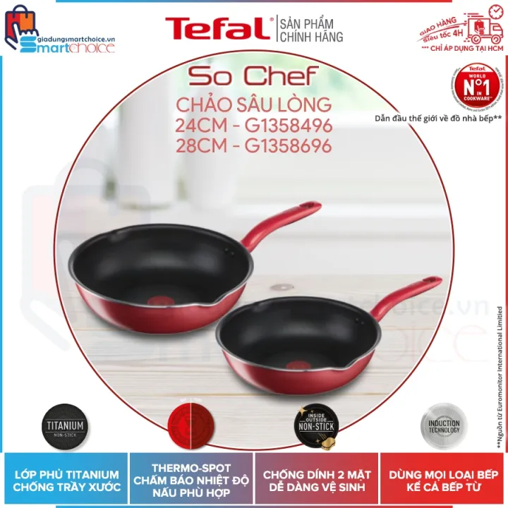 Tefal So Chef Deep Frypan 28cm (G1358696)