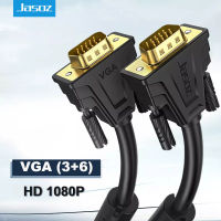 Jasoz VGA กับสาย VGA 3 6 1080จุด15ขาชายกับชายขยายแปลงเชื่อมต่อสำหรับแล็ปท็อปจอภาพโปรเจคเตอร์ HD อะแดปเตอร์