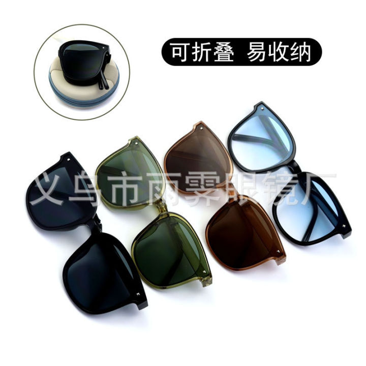 hot-sales-แว่นกันแดดแบบพับได้แบบเดียวกันกับ-jiaoxia-แบบใหม่-xiaohongshu-แว่นตาป้องกันรังสียูวีแบบระเบิดแว่นกันแดดพับได้แบบสดที่นิยมในโลกออนไลน์