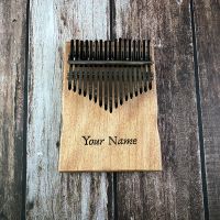 【YF】 New Design board 17 Kalimba African Mahogany Thumb Sanza Mbira Calimba Custom Engrave name/logo