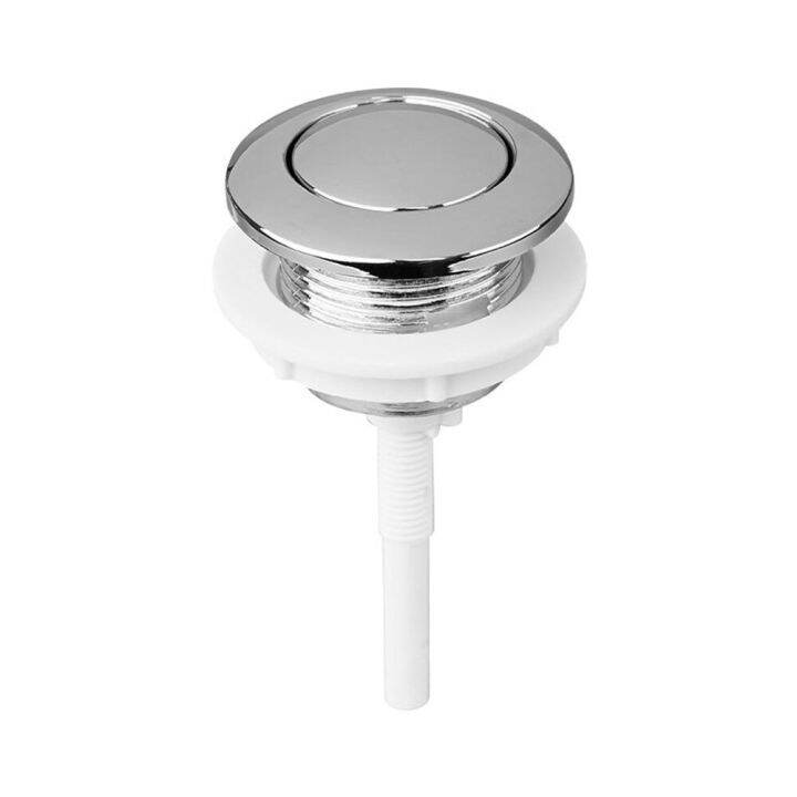 ~bathrom Toilet Water Tank Rund Valve Rodspush Button Single Flush 