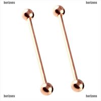 HOR# Surgical Steel Industrial Bar Scaffold Ear Barbell Ring Women Piercing Jewelry