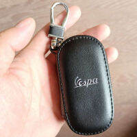 KUNBABY 1 Pcs Black Leather Black Line Motorcycle Key Case Cover Key Holder Key Wallet Key Chains For Vespa Free Shipping