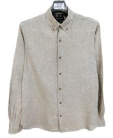 Massimo Dutti แท้ อก43 เสื้อเชิ๊ตแขนยาวสปอตสีครีม