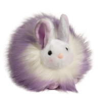 ตุ๊กตานิ่ม Douglas ตุ๊กตากระต่ายขนปุย สีม่วงอ่อน Purple Puff Bunny ขนาด 6 นิ้ว ดักลาส แบรนด์ดังจากอเมริกา มี มอก. มาตรฐานความปลอดภัย