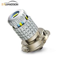 RUIANDSION ไฟหน้ารถมอเตอร์ไซค์หลอดไฟ LED สกู๊ตเตอร์,1200Lm 1860SMD P26S 10-30V 12V 24V 6000K สีขาว1ชิ้น