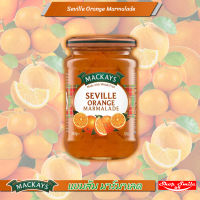 Mackays Seville Orange Marmalade แยมส้ม มาร์มาเลด 340g. ทำจากผลไม้ล้วน ฉ่ำส้มเต็มคำ ไม่มีส่วนผสมของสารให้ความหวาน ผลิตจากประเทศสก๊อตแลนด์