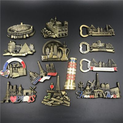 Handmade Europe Dubai USA Austria Vienna Venice UK Metal Magnets Refrigerator Stickers Bottle Openers Gift Souvenirs