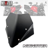 Motorcycle Aluminum Warrior Touring Sports Windscreen Windshield Deflector For DUCATI MONSTER 937 950 2021 2022 monster937 21-22