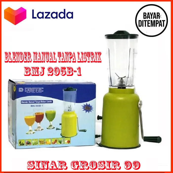 Destec Blender Manual Tanpa Beban Listrik | Lazada Indonesia