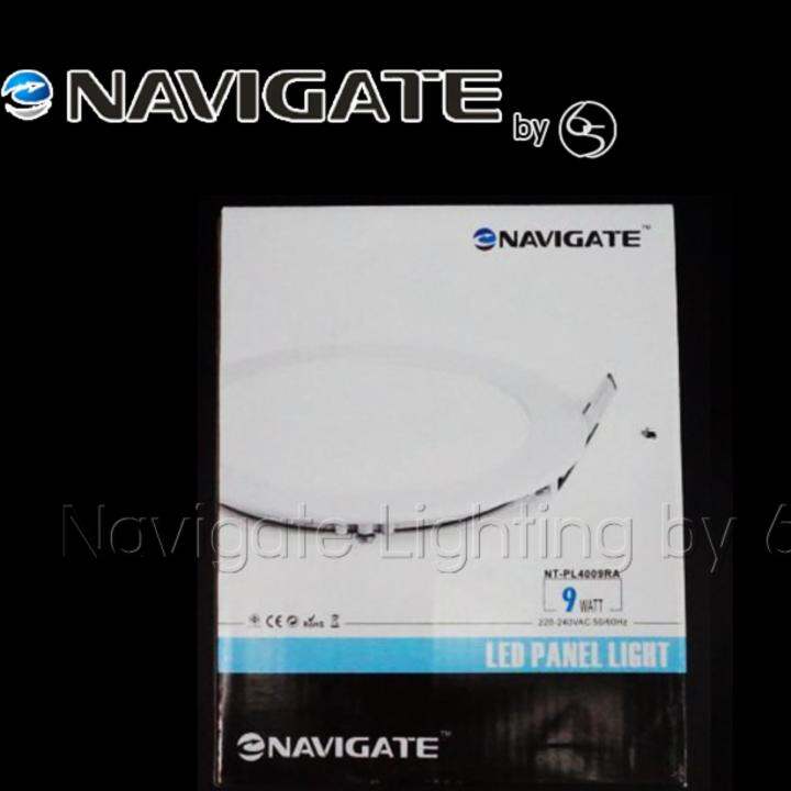 navigate-downlight-led-ไฟดาวน์ไลท์-แบบบาง-ultra-slim-ขนาด-4-นิ้ว-9-วัตต์-สีวอร์มไวท์-warm-white-3000k-2ชิ้น