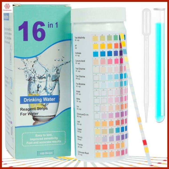 Water Quality Test Strip 16 in 1 Water Testing Kit for Drink Water